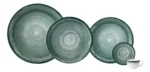 Juego Set X 30 Piezas Vajilla Porcelana Schmidt Esfera Color Verde - Imagen 4