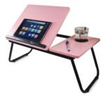 Mesa Bandeja Cama 4 Posiciones Plegable Notebook Otten Rosa - Imagen 3