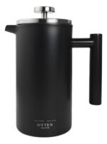 Cafetera Embolo Prensa Acero Otten 600 Ml Negro