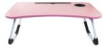 Mesa Bandeja De Cama Plegable Curva C/ Posa Vaso Otten - Rosa