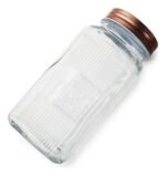 Frasco Hermético Cuadrado Vidrio Labrado Otten 1,9 Lts Cobre - Imagen 2
