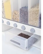 Dispenser Dispensador Alimento Legumbres Cereales 6 Espacios Color Blanco - Imagen 2