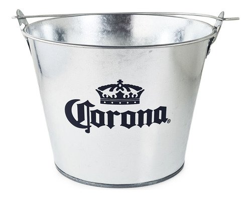 D_990631-MLA95966831524_102025-O Hielera Frapera Balde Metálico Para Cerveza Con Destapador - Plateado - Balde - Imagen 1