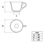 Plato Té Porcelana Tramontina Sophia 210 Ml Blanco - Imagen 4