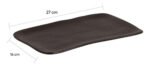Set X 4 Fuente Rectangular Stoneware Porto Hygge 27 X 16 Cm Negro Matte - Imagen 4