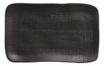 Set X 4 Fuente Rectangular Stoneware Porto Hygge 27 X 16 Cm Negro Matte