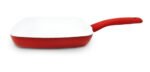 Bifera Acanalada Ceramica Calidad Premium Mika 28cm Rojo/Blanco - Imagen 2
