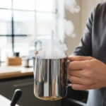 Jarro Barista Latte Espumador Leche Acero Inoxidable 500ml Color Plateado - Imagen 6