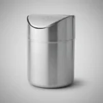 Cesto De Basura Chico C/ Tapa Vaivén Otten Plateado - Imagen 5