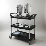 Carro Servicio Gastronómico 3 Estantes Plástico Otten - Imagen 4