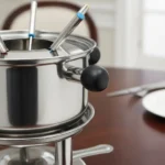 Fondue Acero Inoxidable Queso Chocolate 6 Pinches - Imagen 2