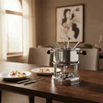Fondue Acero Inoxidable Queso Chocolate 6 Pinches - Imagen 6