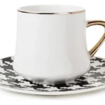 SET X 6 TAZA DE CAFE CON PLATO CERAMICA 110 ML OTTEN