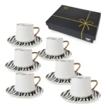 SET X 6 TAZA DE CAFE CON PLATO CERAMICA 110 ML OTTEN - Imagen 5