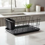 Escurridor De Platos Con Bandeja Gris - Imagen 6