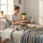 Mesa Bandeja De Cama Plegable Para Tablet Notebook Otten Marrón - Imagen 5