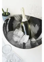 Frapera Hielera Baja Oval Acero Inoxidable Otten Plateado - Imagen 6