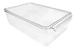 Organizador Con Tapa Contenedor Acrilico Heladera Apilable Transparente - Imagen 5