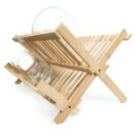 Secaplatos Escurridor De Madera Bambu 15 Platos Color Marrón