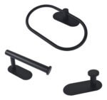 Set X 4 Piezas Accesorios Para Baño Otten Negro - Imagen 3