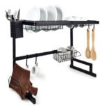 Escurridor Secaplato Rack Organizador De Cocina  Negro