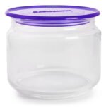 Frasco Hermetico De Vidrio 0,5 Litros Plano Jar Luminarc Color Violeta