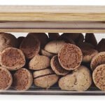Frasco Acrílico Hermético Tapa Bambú Otten 400 Ml Marrón Claro