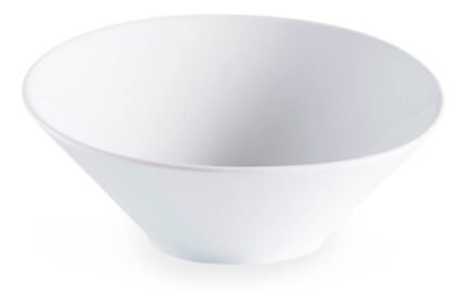Bowl Ensaladera Asimetrica Porcelana Corona Elegance 20 Cm