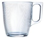 X 6 Taza Té Vidrio Templado Luminarc Stripy 250 Ml Transparente Stripy