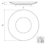 Plato Playo Porcelana Tramontina Itaunas 28 Cm Blanco Itaunas - Imagen 4