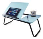 Mesa Bandeja Cama 4 Posiciones Plegable Notebook Otten Celeste - Imagen 3