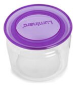 Frasco Hermetico De Vidrio 0,5 Litros Plano Jar Luminarc Color Violeta - Imagen 2