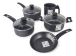 Batería Cocina 8 Piezas Antiadherente Panelux Magnific Grafito