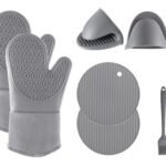 Set Silicona Guante Manopla Posafuente Picel Calidad Premium