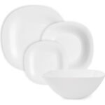 Set X 19 Vajilla Vidrio Templado Luminarc Carine Blanco Carine