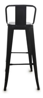 Banqueta Silla Hierro Alta C/ Respaldo Otten 76 Cm - Imagen 4