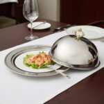 Campana Exhibidora Con Plato Redonda Acero Inoxidable Otten Plateado - Imagen 4