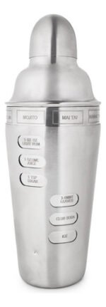 Coctelera Profesional Acero C/ Recetas Otten 750 Ml