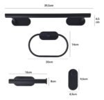 Set X 4 Piezas Accesorios Para Baño Otten Negro - Imagen 5