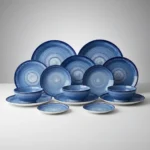 Set Juego X 18 Piezas Esfera Porcelana Schmidt Color Azul - Imagen 3