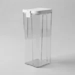 Frasco Apilable Alto Tarro Hermetico Contenedor Acrilico Blanco - Imagen 8