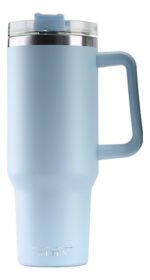Vaso Térmico Acero C/ Manija Y Sorbete Otten 1 Lt Celeste - Imagen 2