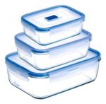 Set X3 Contenedores Luminarc Vidrio Pure Box - Imagen 2
