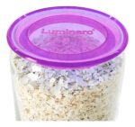 Frasco Hermetico De Vidrio 1 Litro Plano Jar Luminarc Color Violeta - Imagen 3