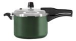Olla A Presión Alum Antiadherente Panelux Premium 4,5 Lts Verde Oliva