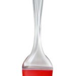 Pincel De Silicona Mango Acrílico 22cm Calidad Premium Rojo