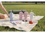 Vaso Térmico Acero C/ Manija Y Sorbete Otten 700 Ml Rosa - Imagen 8