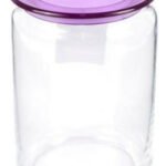 Frasco Hermetico De Vidrio 1 Litro Plano Jar Luminarc Color Violeta
