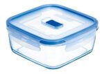 Contenedor Hermetico Cuadrado Luminarc Pure Box 760 Ml Azul Marino