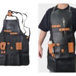 Delantal De Cocina Parrillero Gastronómico Premium Otten Negro Premium